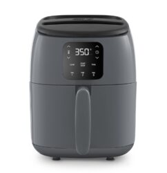 Dash Digital Tasti-Crisp™ Air Fryer - Compact Electric Digital Fryer With Auto Shut-Off Feature - Ideal for Small Spaces - AirCrisp® Technology - 2.6 Quarts - Cool Grey