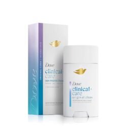 Dove Clinical + Care Antiperspirant Deodorant Invisible Solid Stick for Women Original Clean with Nourishing Serum 2.6 oz