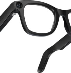 Smart Glasses Real-Time Translation Powered AI Chat Assistant, 8MP Camera 3200W Pixels 1080P Video, 32GB Storage, 40-Min Fast Charge 120H Standby, Dual Mics Speakers