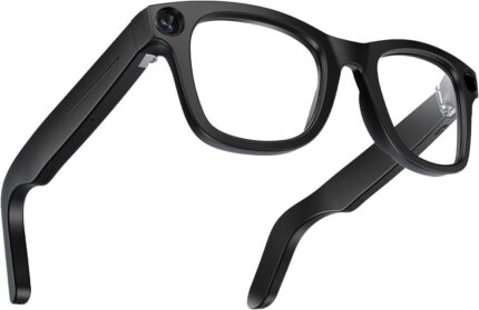 Smart Glasses Real-Time Translation Powered AI Chat Assistant, 8MP Camera 3200W Pixels 1080P Video, 32GB Storage, 40-Min Fast Charge 120H Standby, Dual Mics Speakers